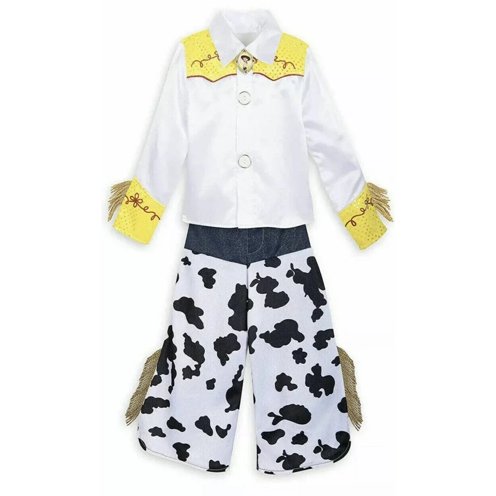 NWT Disney Toy Story Jessie Costume 2 Pc Set -Top Pants Size 7/8 Ret $40 Medium - Picture 2 of 4